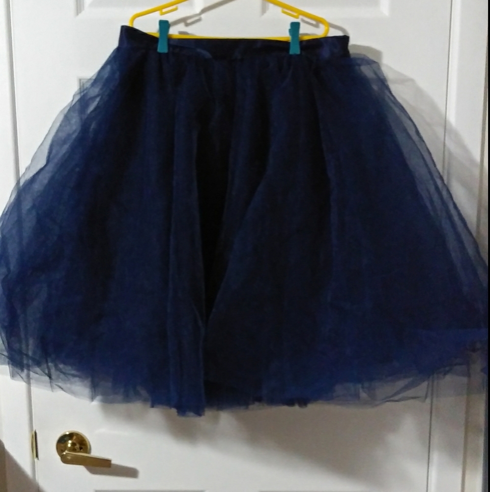 Space 46 Navy Tulle Skirt- Size XXL
